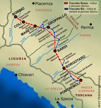 cammini in Italia via degli Abati